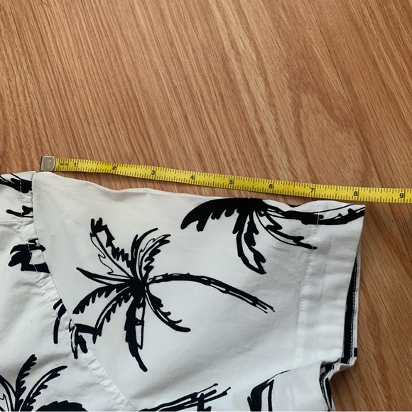 Cactusman Ricky Singh Tropical Palm Print Short Sleeve Button Down Shirt Size M - Picture 5 of 14